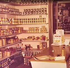 Interieurbeeld winkel in de jaren &rsquo;60